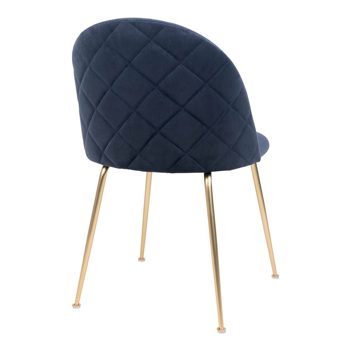 House Nordic ApS - Geneve eetkamerstoel - Fluweel, staal, blauw - Set van 2 - Deco Delights