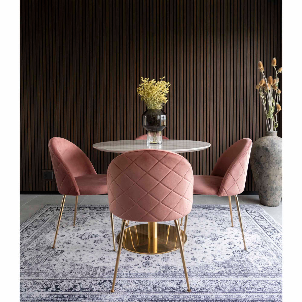 House Nordic ApS - Geneve Eetkamerstoel Roze - Deco Delights Eetkamerstoel