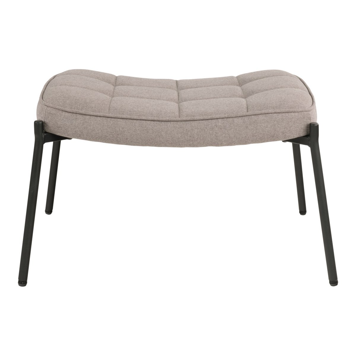 House Nordic ApS - Glasgow Voetsteun - Voetsteun, steen met zwarte poten, HN1231 - Deco Delights