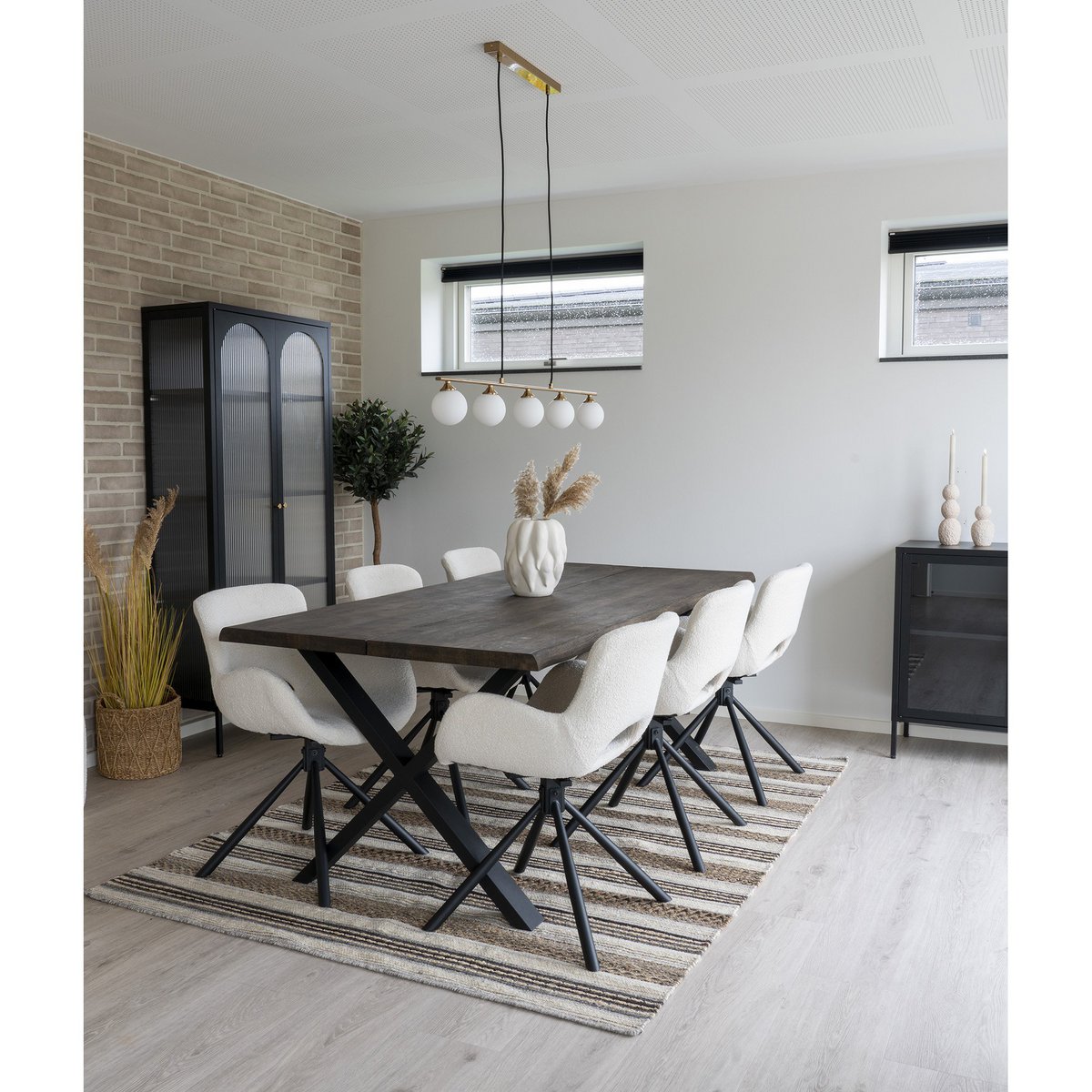House Nordic ApS - Halifax hanger - hanger, messing, stoffen koord van 150 cm - Deco Delights