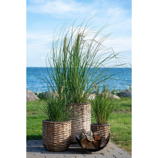 House Nordic ApS - Hanoi Planter - Plantenbak, waterhyacint, rond, naturel, set van 3 - Deco Delights