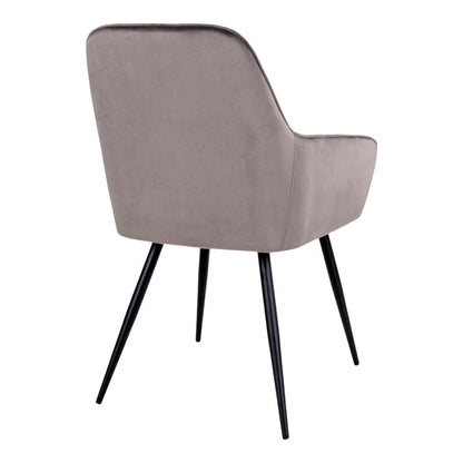 House Nordic ApS - Harbo Eetkamerstoel - Fluweel, Staal, Lichtbruin - Set van 2 - Deco Delights