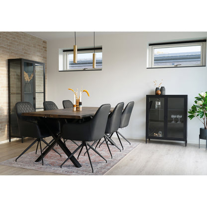 House Nordic ApS - Harbo Eetkamerstoel met Draaiknop Zwart - Deco Delights Eetkamerstoel