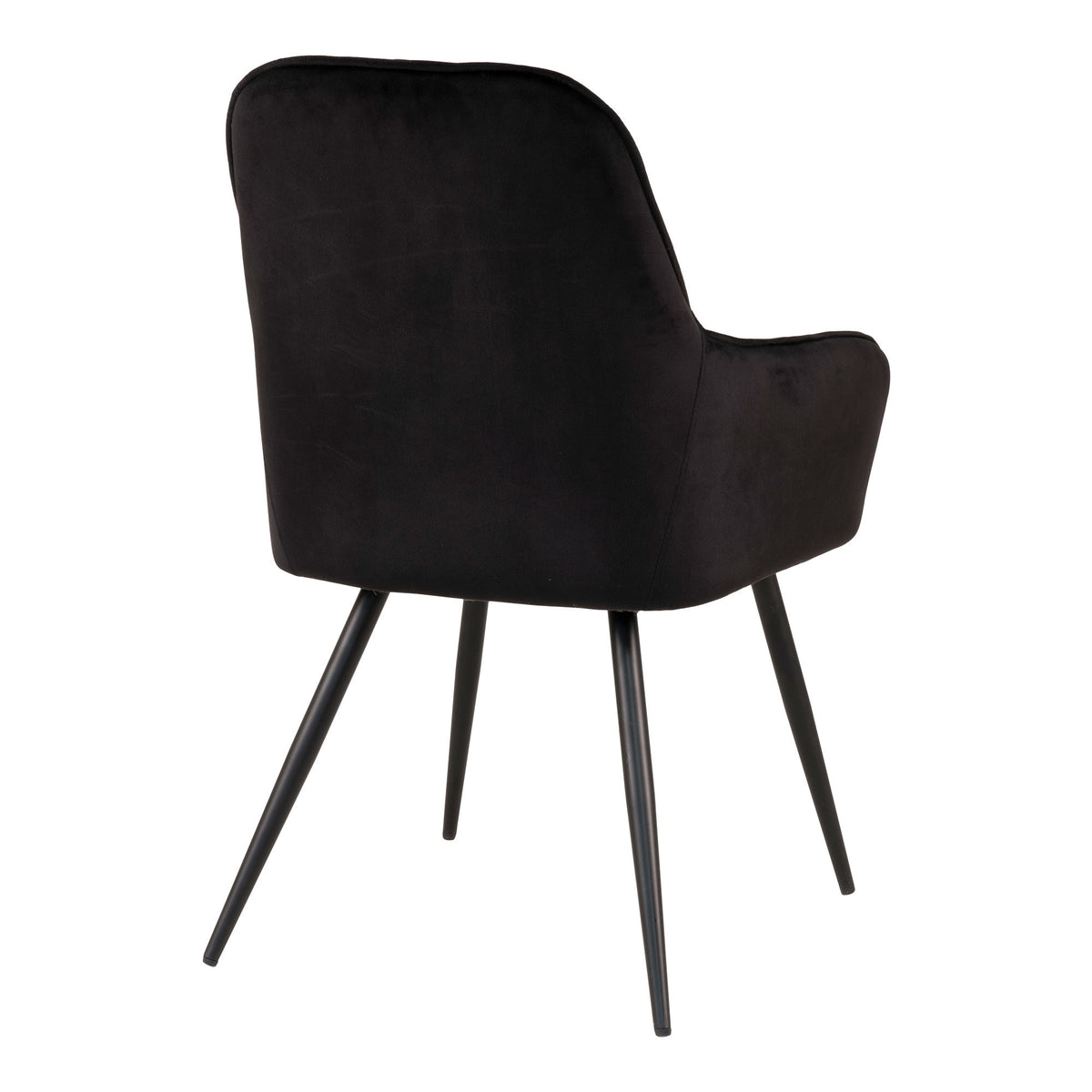 House Nordic ApS - Harbo Eetkamerstoel Velours Zwart - Deco Delights Eetkamerstoel