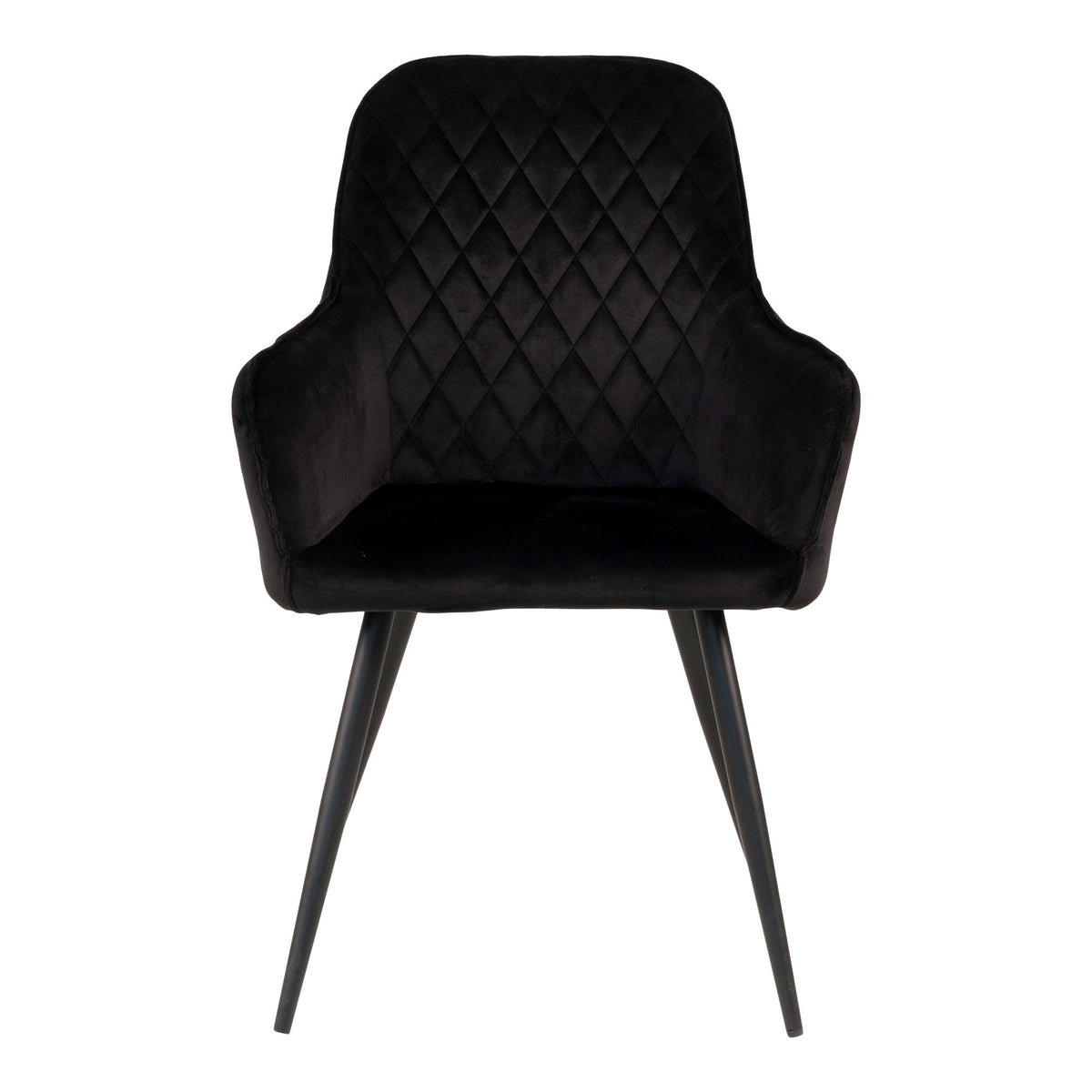 House Nordic ApS - Harbo Eetkamerstoel Velours Zwart - Deco Delights Eetkamerstoel