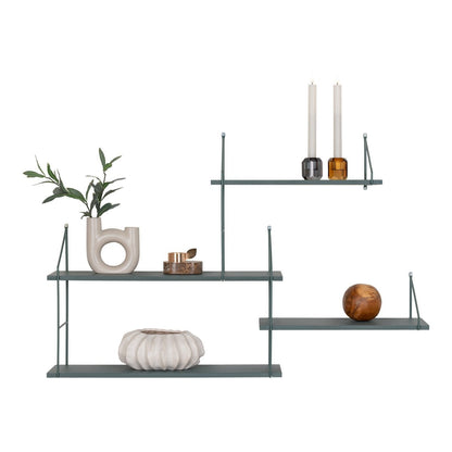 House Nordic ApS - Harlem Plank - Groen, Staal/Paulownia, 99x17,5x62 cm - Deco Delights
