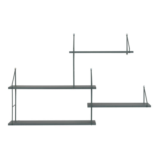 House Nordic ApS - Harlem Plank - Groen, Staal/Paulownia, 99x17,5x62 cm - Deco Delights