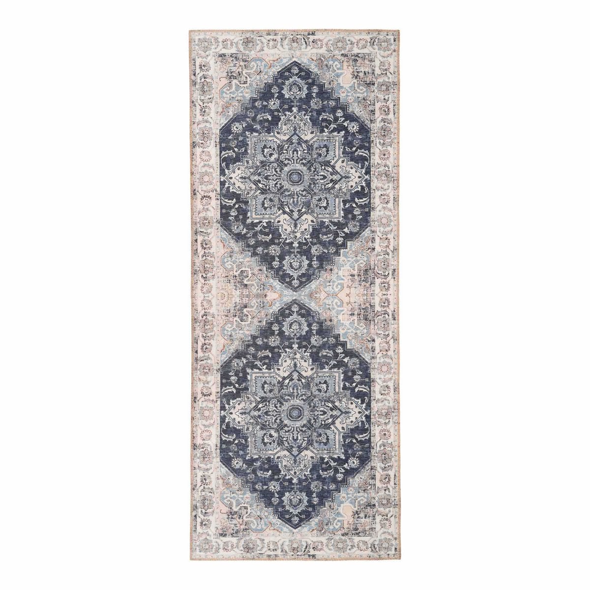 House Nordic ApS - Havana Gangloper - Chenille Polyester, Blauw - 80x200 cm - Deco Delights