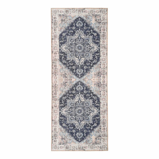 House Nordic ApS - Havana Gangloper - Chenille Polyester, Blauw - 80x200 cm - Deco Delights