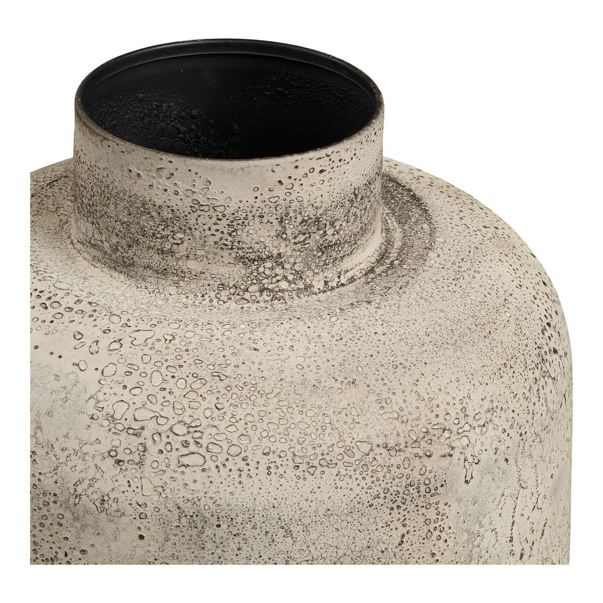 House Nordic ApS - Hou Decoratieve pot, metaal, antiek beige, ø24x60,5 cm - Deco Delights