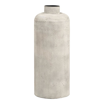 House Nordic ApS - Hou Decoratieve pot, metaal, antiek beige, ø24x60,5 cm - Deco Delights