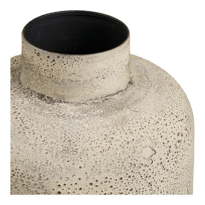 House Nordic ApS - Hou Decoratieve pot, metaal, antiek beige, ø24x78,5 cm - Deco Delights