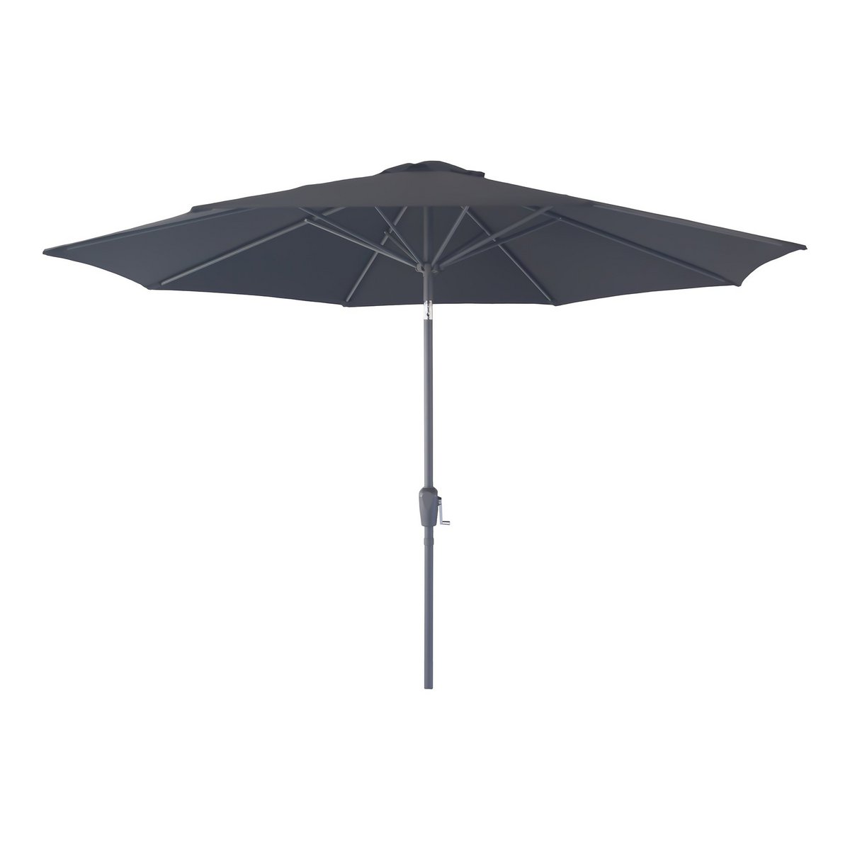 House Nordic ApS - Houston Parasol - Parasol met slinger en kanteling, metalen paal, zwart, ø300 cm - Deco Delights