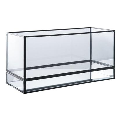 House Nordic ApS - Hurricane Kaarshouder - Zwart, Glas, Metaal, 30x12x15cm - Deco Delights