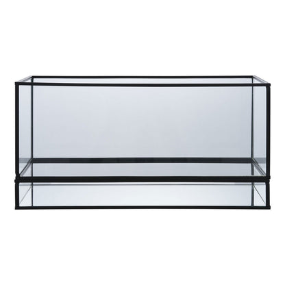 House Nordic ApS - Hurricane Kaarshouder - Zwart, Glas, Metaal, 30x12x15cm - Deco Delights