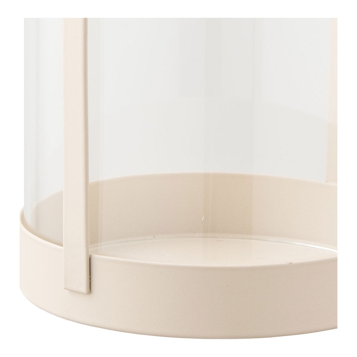 House Nordic ApS - Hurricane kandelaar, glas/metaal, beige, set van 2 - Deco Delights