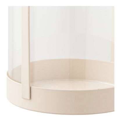 House Nordic ApS - Hurricane kandelaar, glas/metaal, beige, set van 2 - Deco Delights