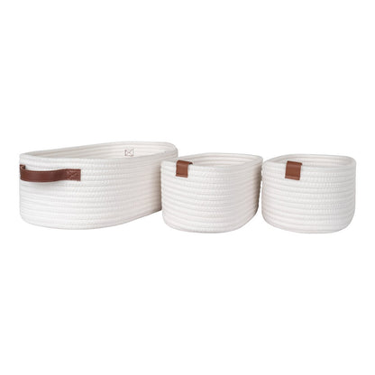 House Nordic ApS - Jarana Manden - Wit, set van 3 - Deco Delights