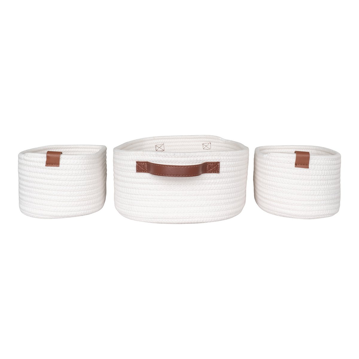 House Nordic ApS - Jarana Manden - Wit, set van 3 - Deco Delights