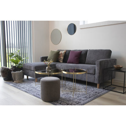 House Nordic ApS - Jersey Spiegel Rond - Staal, kleur Zwart of Messing, diameter 40/60/80 cm - Deco Delights