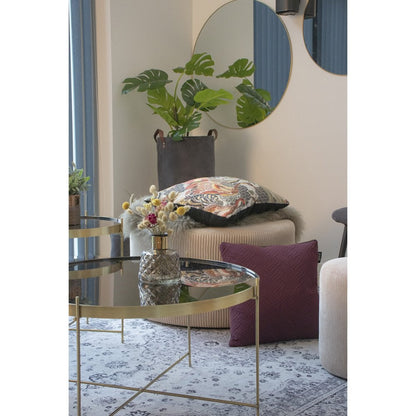House Nordic ApS - Jersey Spiegel Rond - Staal, kleur Zwart of Messing, diameter 40/60/80 cm - Deco Delights