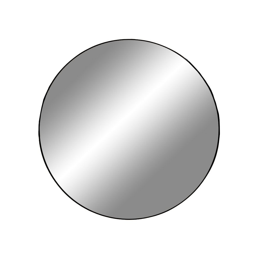 House Nordic ApS - Jersey Spiegel Rond - Staal, kleur Zwart of Messing, diameter 40/60/80 cm - Deco Delights