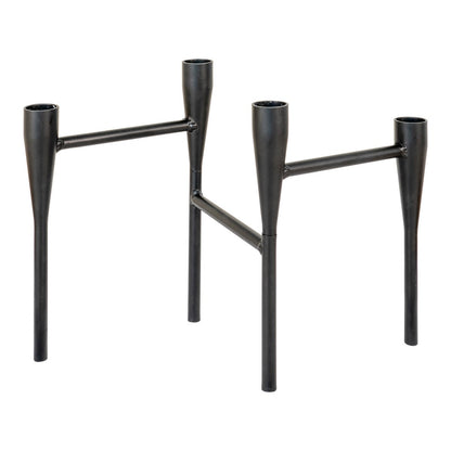 House Nordic ApS - Kaarshouder - Staal, Zwart - 15x28x21 cm - Deco Delights