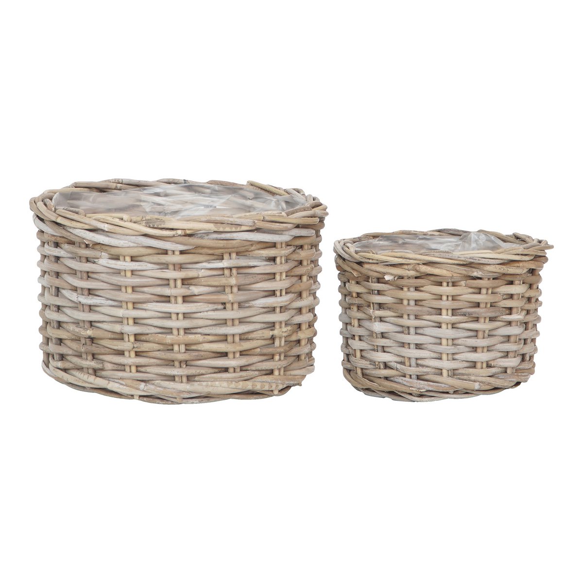 House Nordic ApS - Kalak -manden - Natural, Kubu, Rattan - Set van 2 - Deco Delights