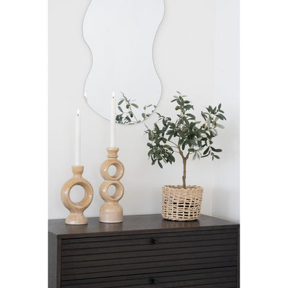 House Nordic ApS - Kandelaar - Brown, keramiek, 10,7x9.5x30,5 cm - Deco Delights