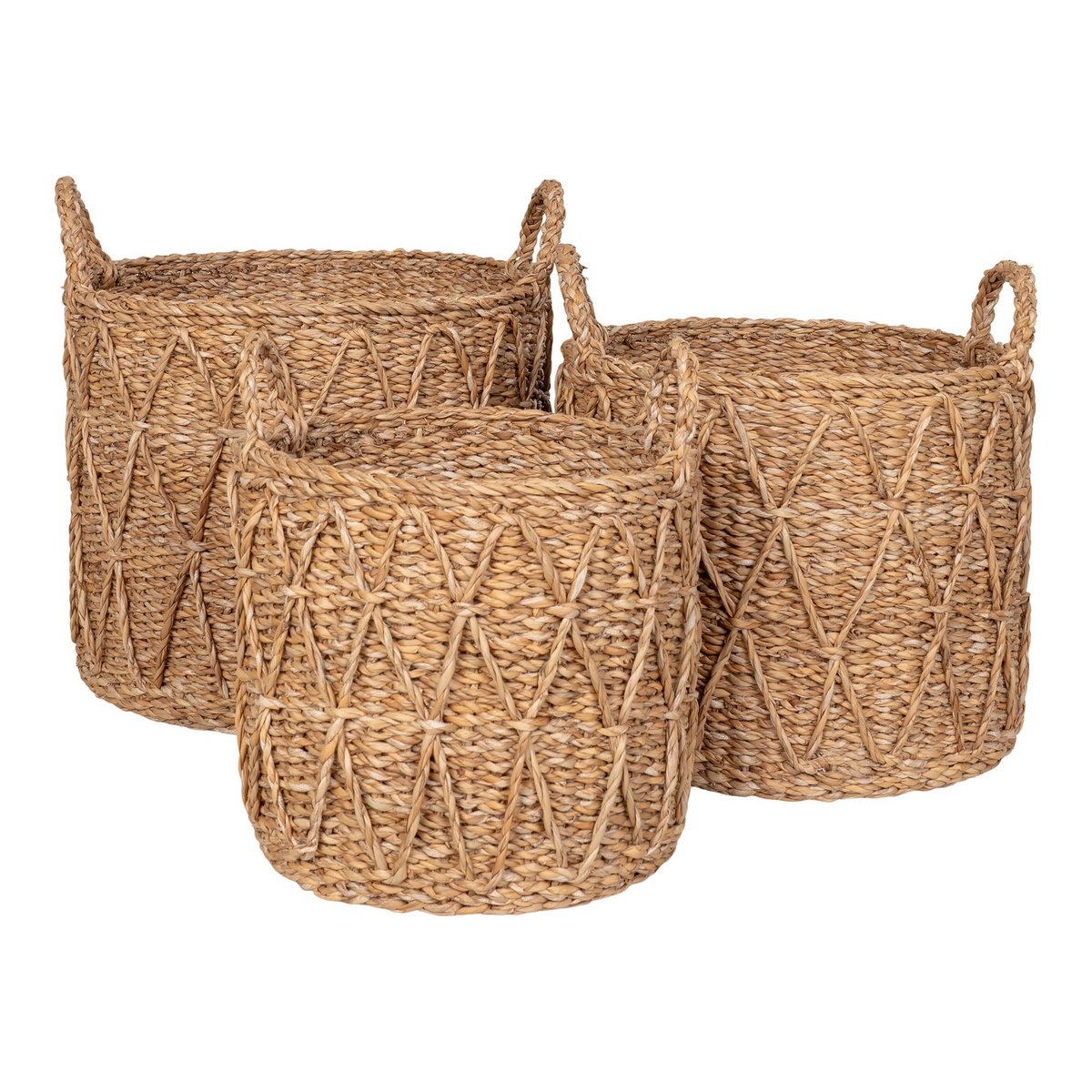 House Nordic ApS - Krabi Basket - Mand, zeegras, naturel, set van 3 - Deco Delights