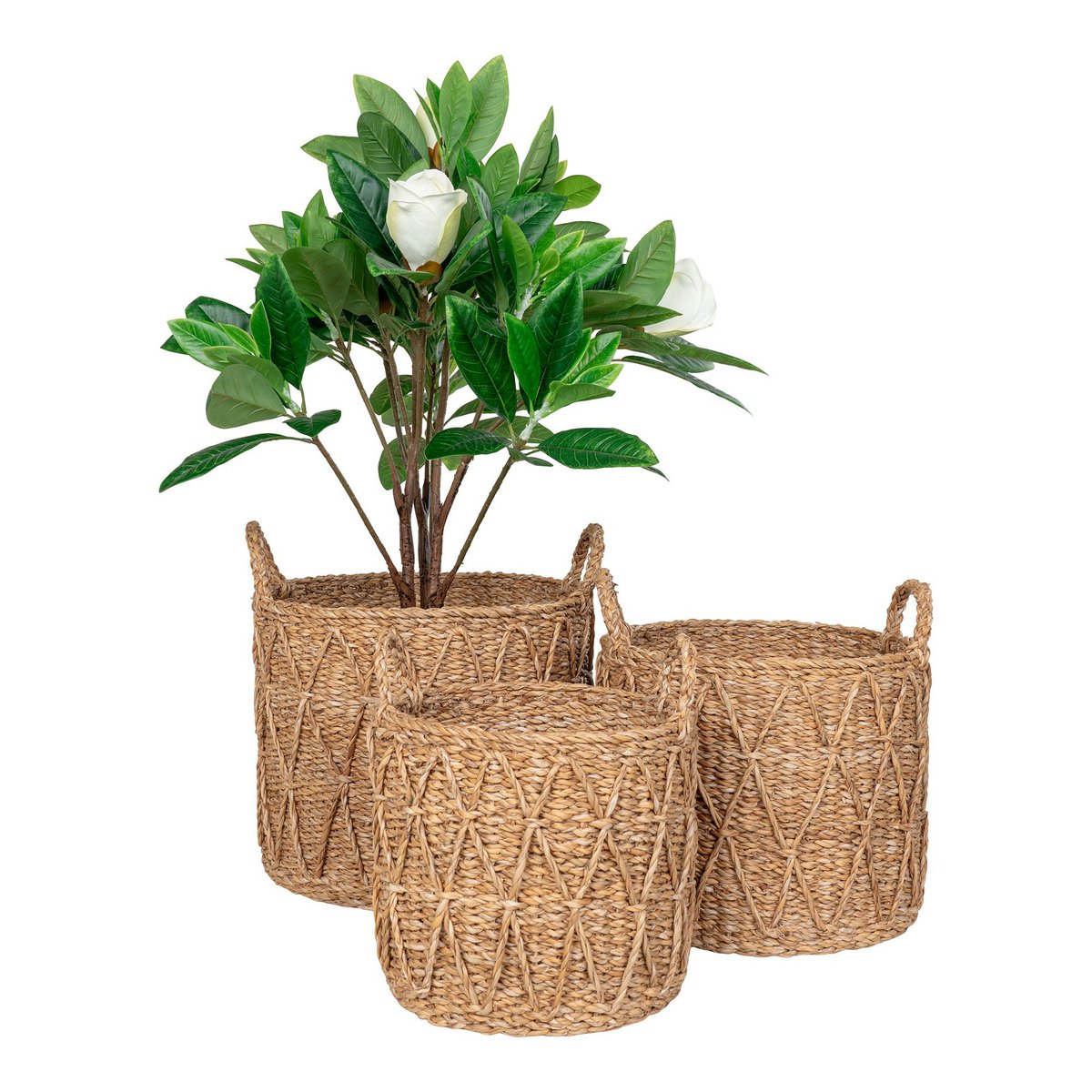 House Nordic ApS - Krabi Basket - Mand, zeegras, naturel, set van 3 - Deco Delights