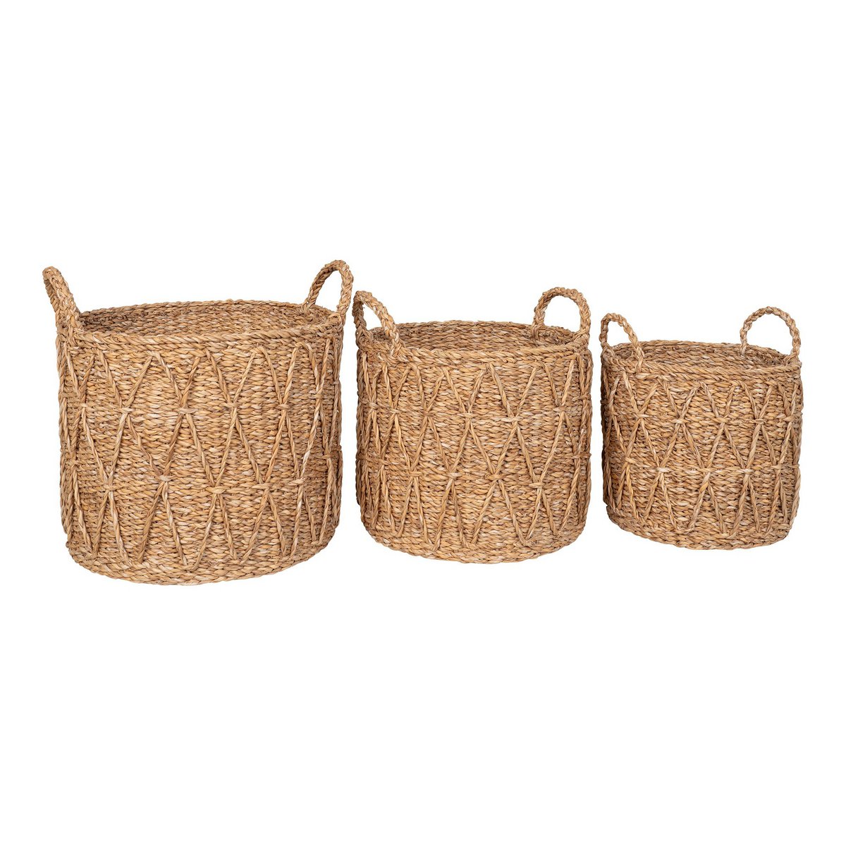 House Nordic ApS - Krabi Basket - Mand, zeegras, naturel, set van 3 - Deco Delights
