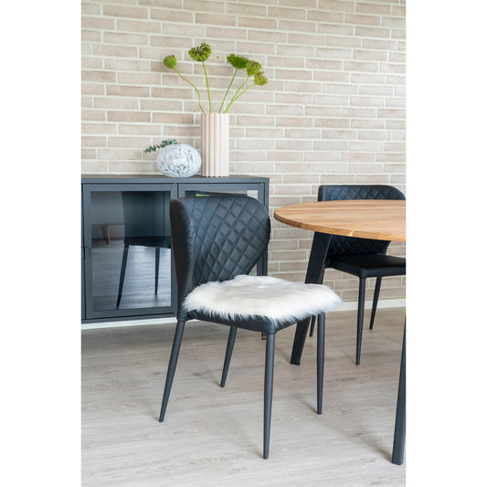 House Nordic ApS - Kunstlamsvacht Zitkussen Ivoor 40x40 cm - Deco Delights Lamsvacht