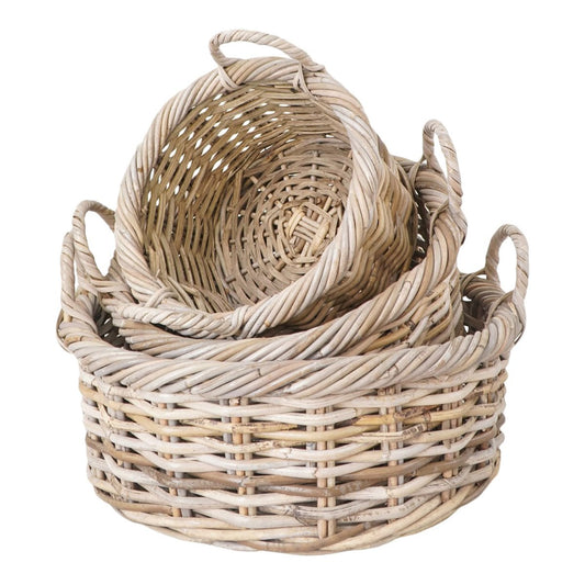 House Nordic ApS - Kuta Manden - Kubu, Kubu Rotan, 30/40/50 cm - Set van 3 - Deco Delights