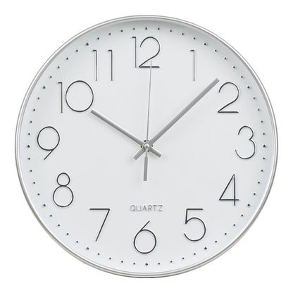 House Nordic ApS - Lalibela Wandklok, zilver, stil uurwerk, ø30 cm - Deco Delights