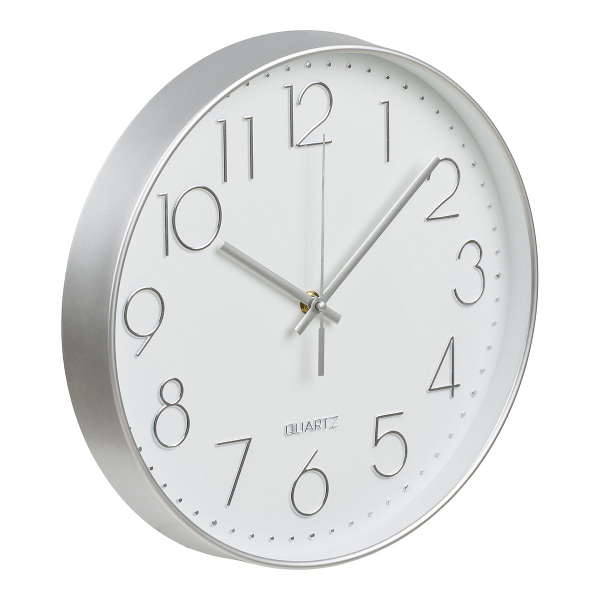 House Nordic ApS - Lalibela Wandklok, zilver, stil uurwerk, ø30 cm - Deco Delights