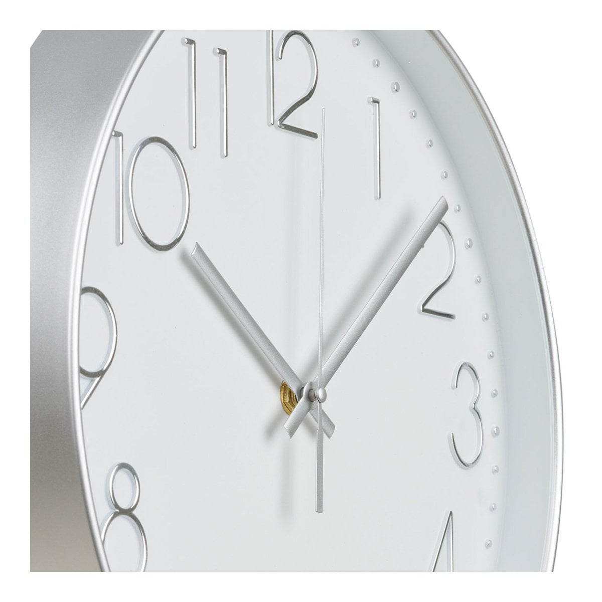 House Nordic ApS - Lalibela Wandklok, zilver, stil uurwerk, ø30 cm - Deco Delights