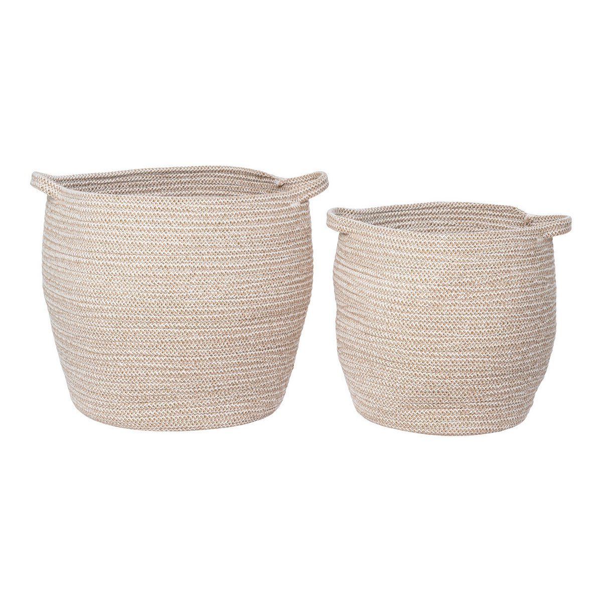 House Nordic ApS - Lamas Basket - Mand, katoen, beige, set van 2 - Deco Delights