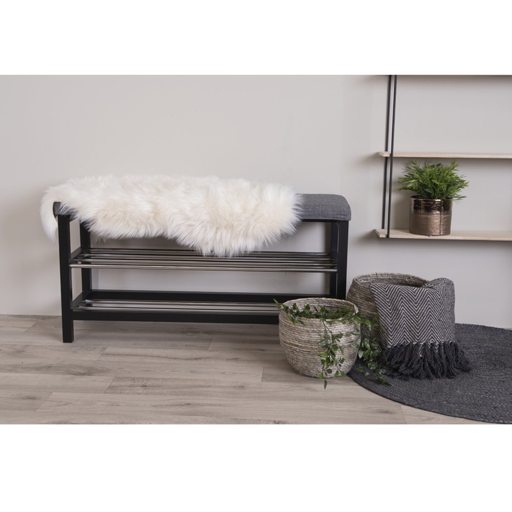 House Nordic ApS - Lamsleer Kunstmatig - Ivoor, Polyester, 50x85cm - Deco Delights