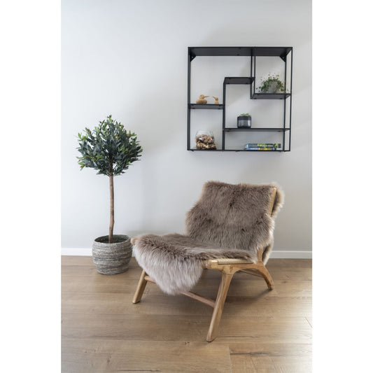 House Nordic ApS - Lamsleer Kunstmatig - Polyester, Lichtbruin - 60x180 cm - Deco Delights