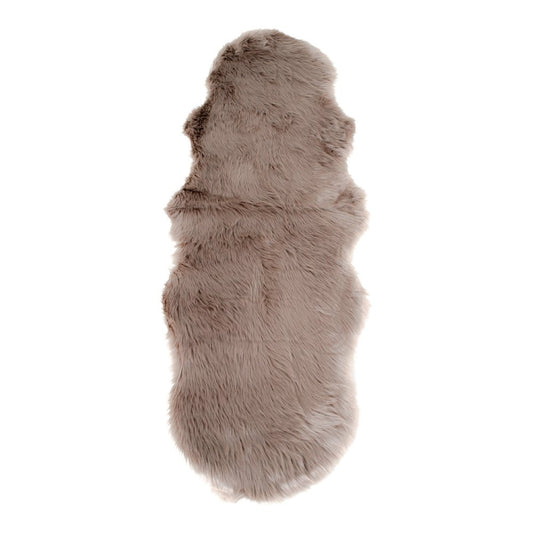 House Nordic ApS - Lamsleer Kunstmatig - Polyester, Lichtbruin - 60x180 cm - Deco Delights