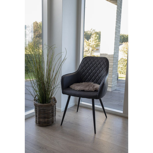 House Nordic ApS - Lamsleren Zitting Kunstmatig - Lichtbruin, Polyester, Ø35x6,5 cm - Deco Delights