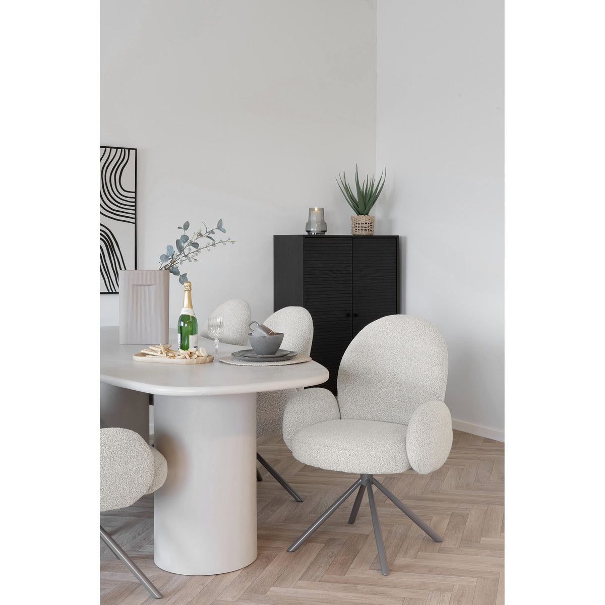 House Nordic ApS - Lana Eetkamerstoel Zand - Deco Delights Eetkamerstoel