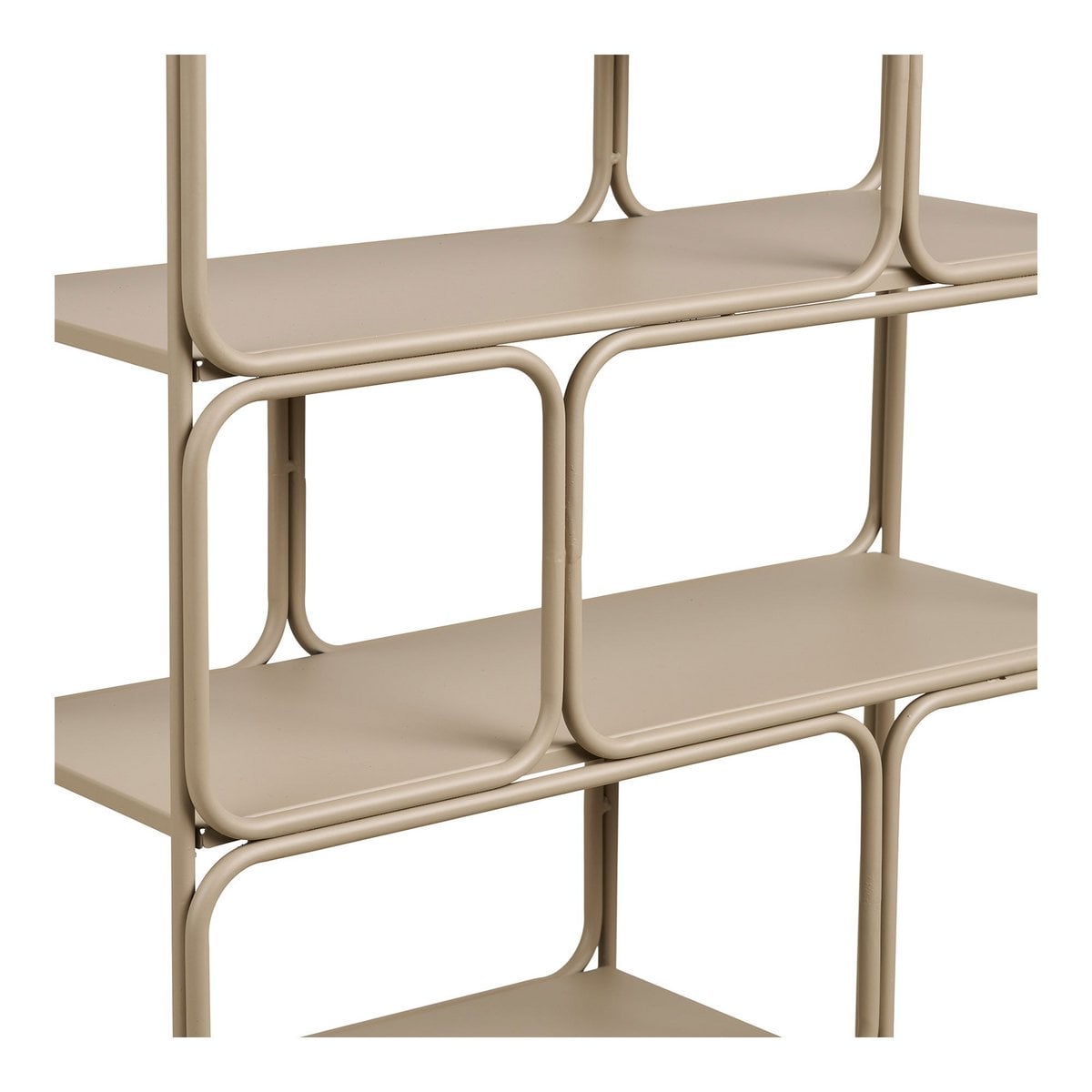House Nordic ApS - Lanciano Wandplank, metaal, beige, 48x18x64 cm - Deco Delights