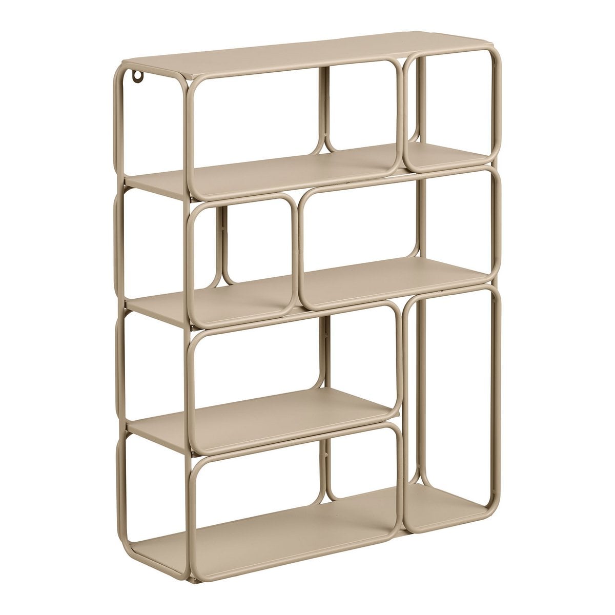 House Nordic ApS - Lanciano Wandplank, metaal, beige, 48x18x64 cm - Deco Delights