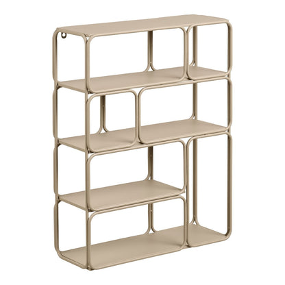 House Nordic ApS - Lanciano Wandplank, metaal, beige, 48x18x64 cm - Deco Delights