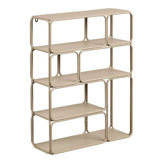 House Nordic ApS - Lanciano Wandplank, metaal, beige, 48x18x64 cm - Deco Delights