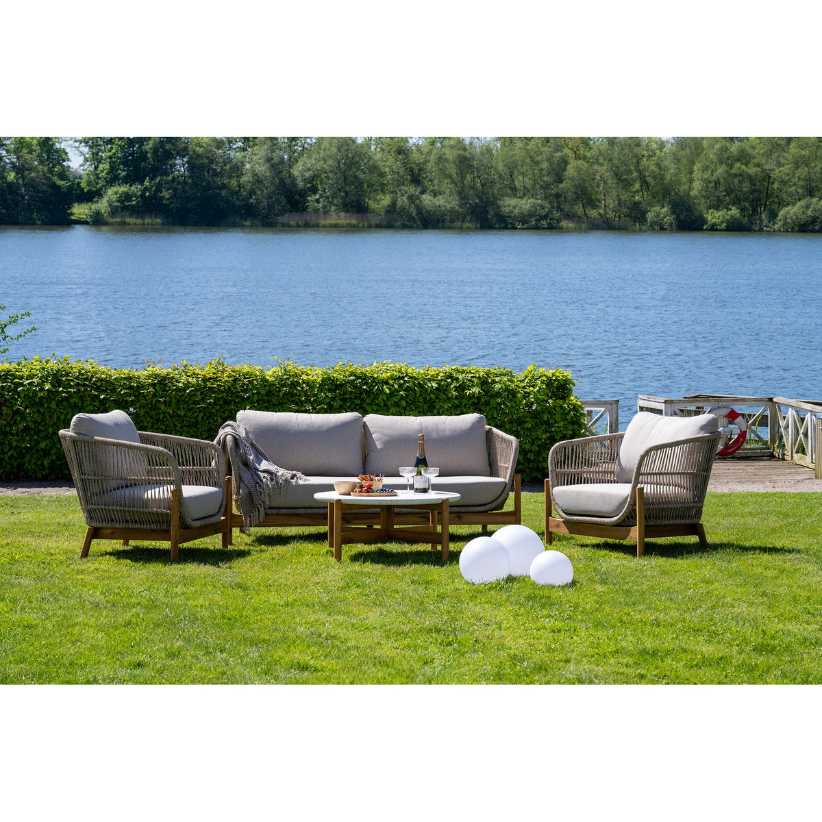 House Nordic ApS - Lifton Buitenverlichting Wit Set van 3 - Deco Delights Buitenverlichting