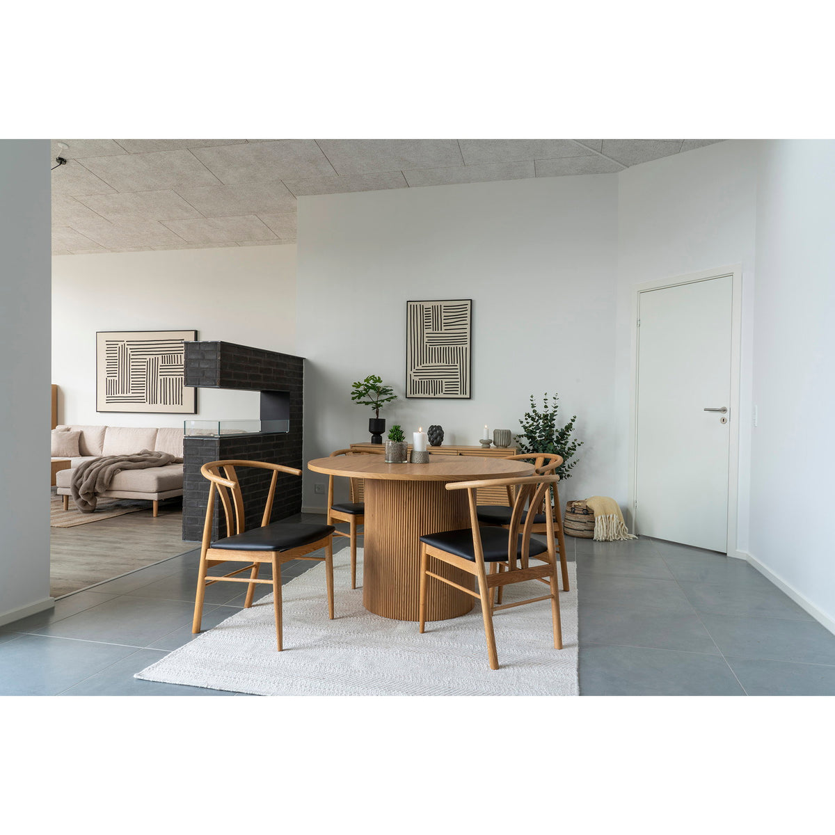 House Nordic ApS - Lipari Wanddecoratie Zwart/Beige 4x60x90 cm - Deco Delights Wanddecoratie