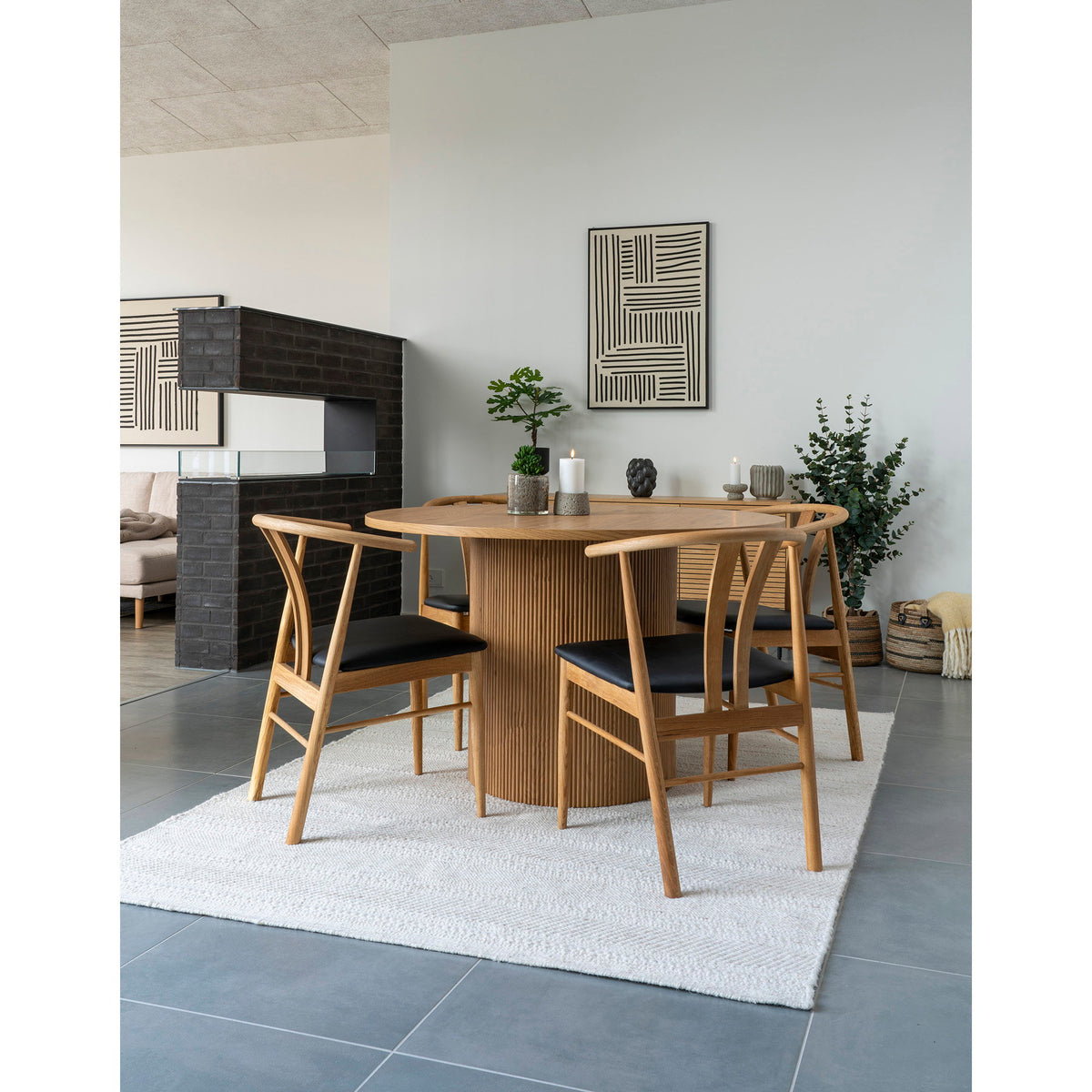 House Nordic ApS - Lipari Wanddecoratie Zwart/Beige 4x60x90 cm - Deco Delights Wanddecoratie